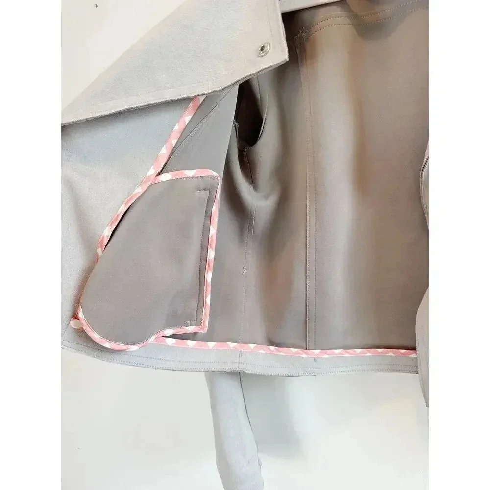 Anthropologie Gray Faux Suede MotorCycle Jacket Size S - Picture 8 of 10